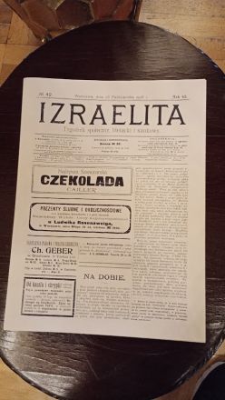 Ett nummer av Izraelita i Pooznanskis palats.