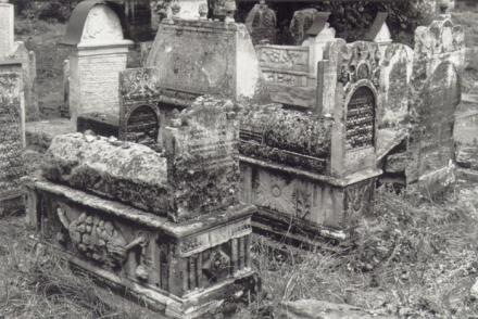 Remuh-begravningsplatsen, gamla delen (renässans), Kraków, augusti 1992. Foto: Ulf Irheden.